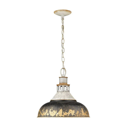 Vintage Farmhouse Distressed Dome Pendant Light