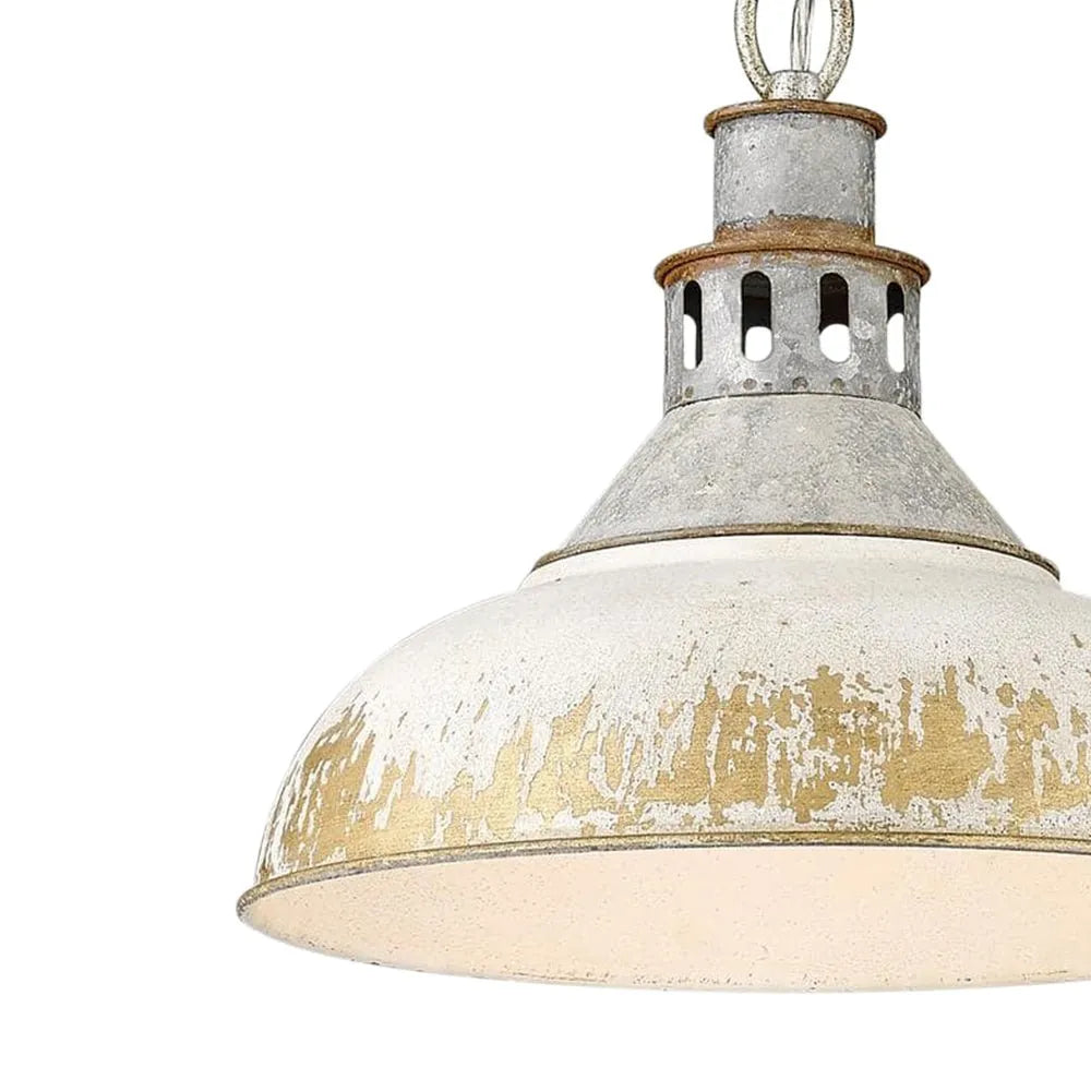 Vintage Farmhouse Distressed Dome Pendant Light