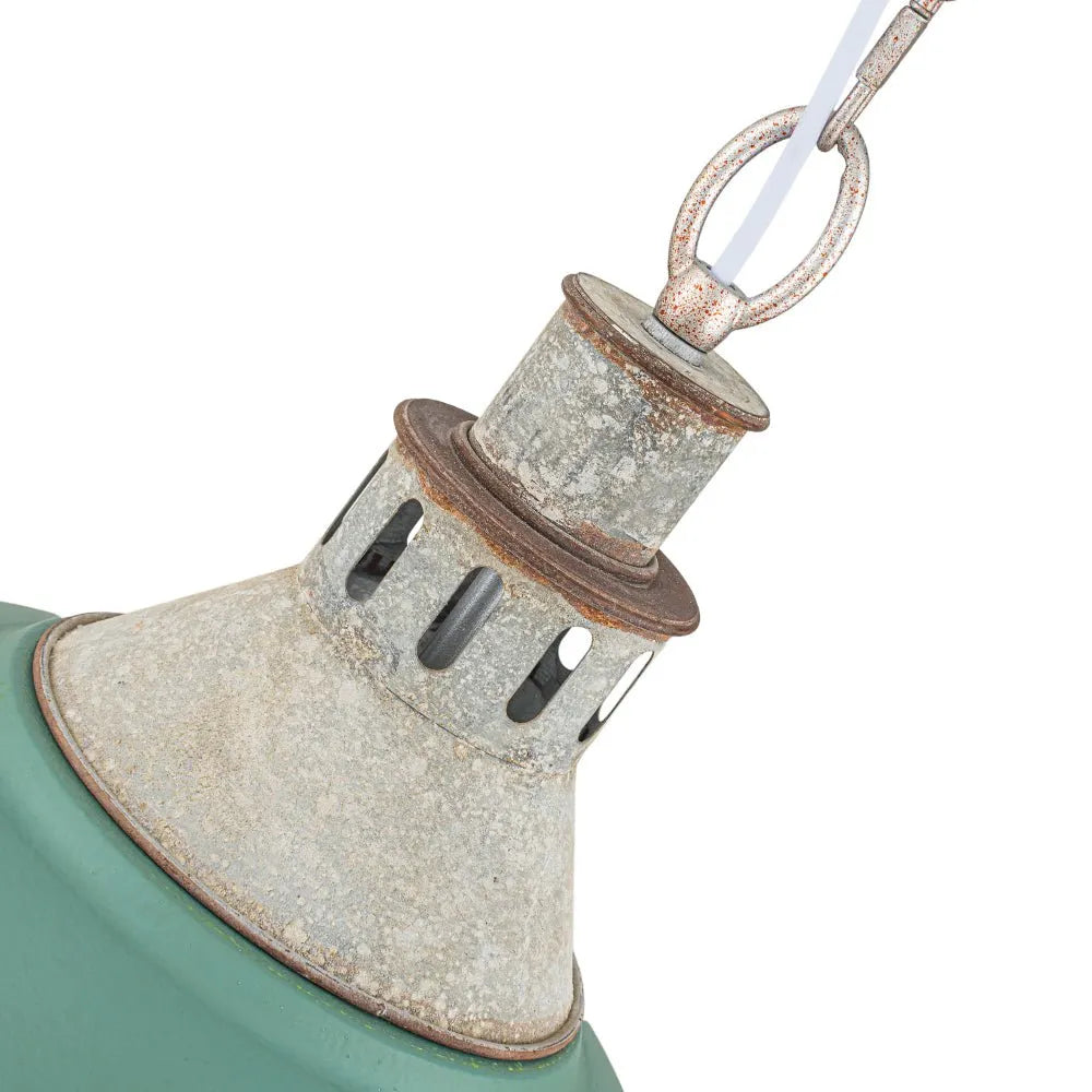 Vintage Farmhouse Distressed Dome Pendant Light