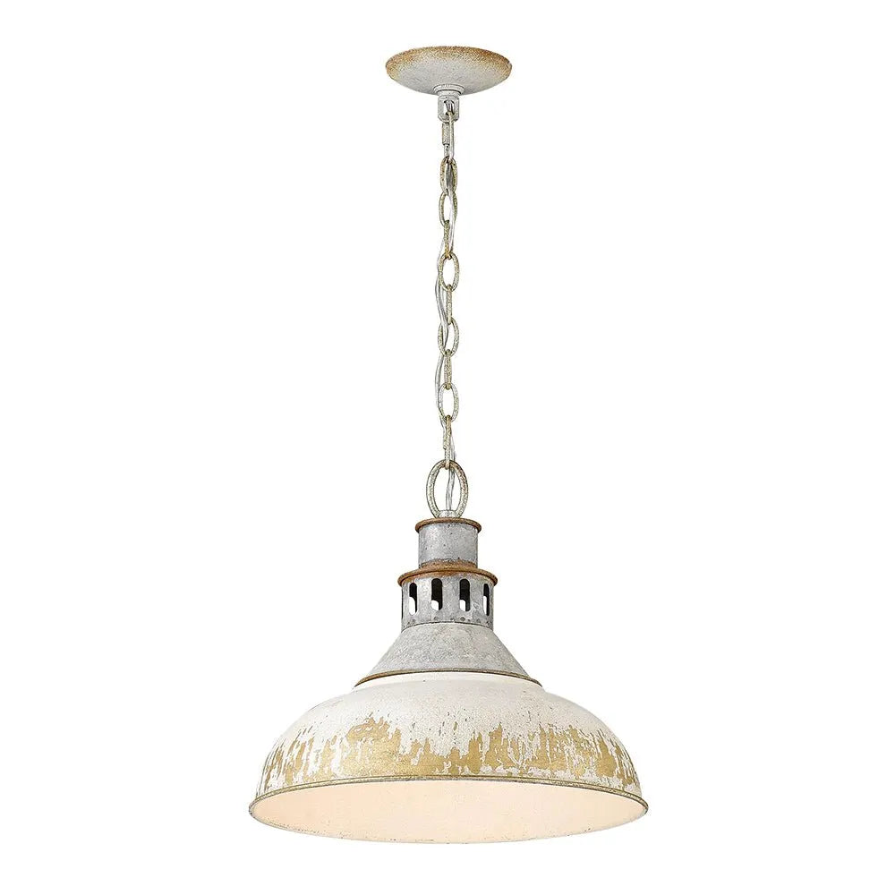 Vintage Farmhouse Distressed Dome Pendant Light