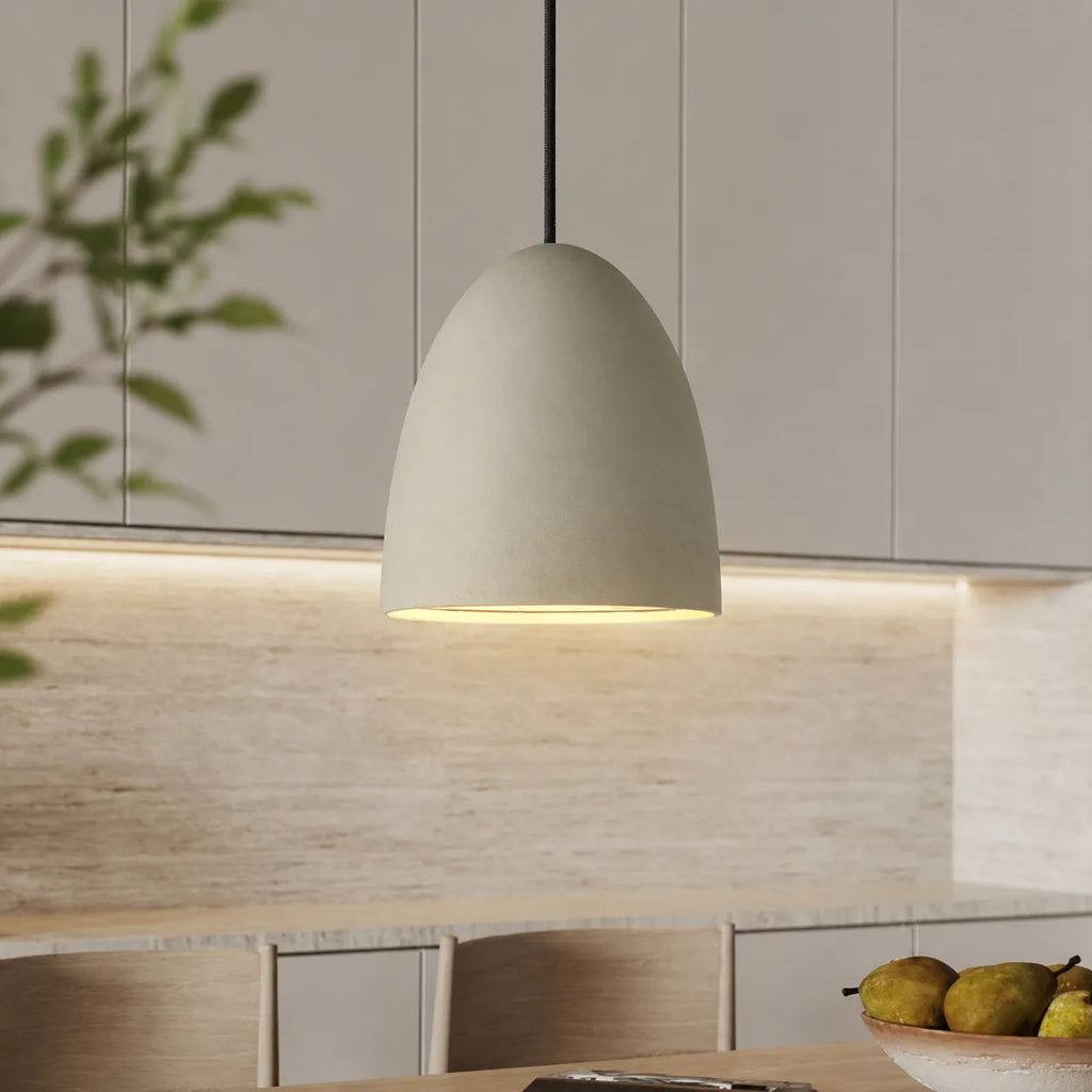 Juniper Wabi-Sabi Textured Cement Pendant Light