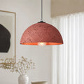 Rumi Wabi-Sabi Matte Resin Dome Pendant Light
