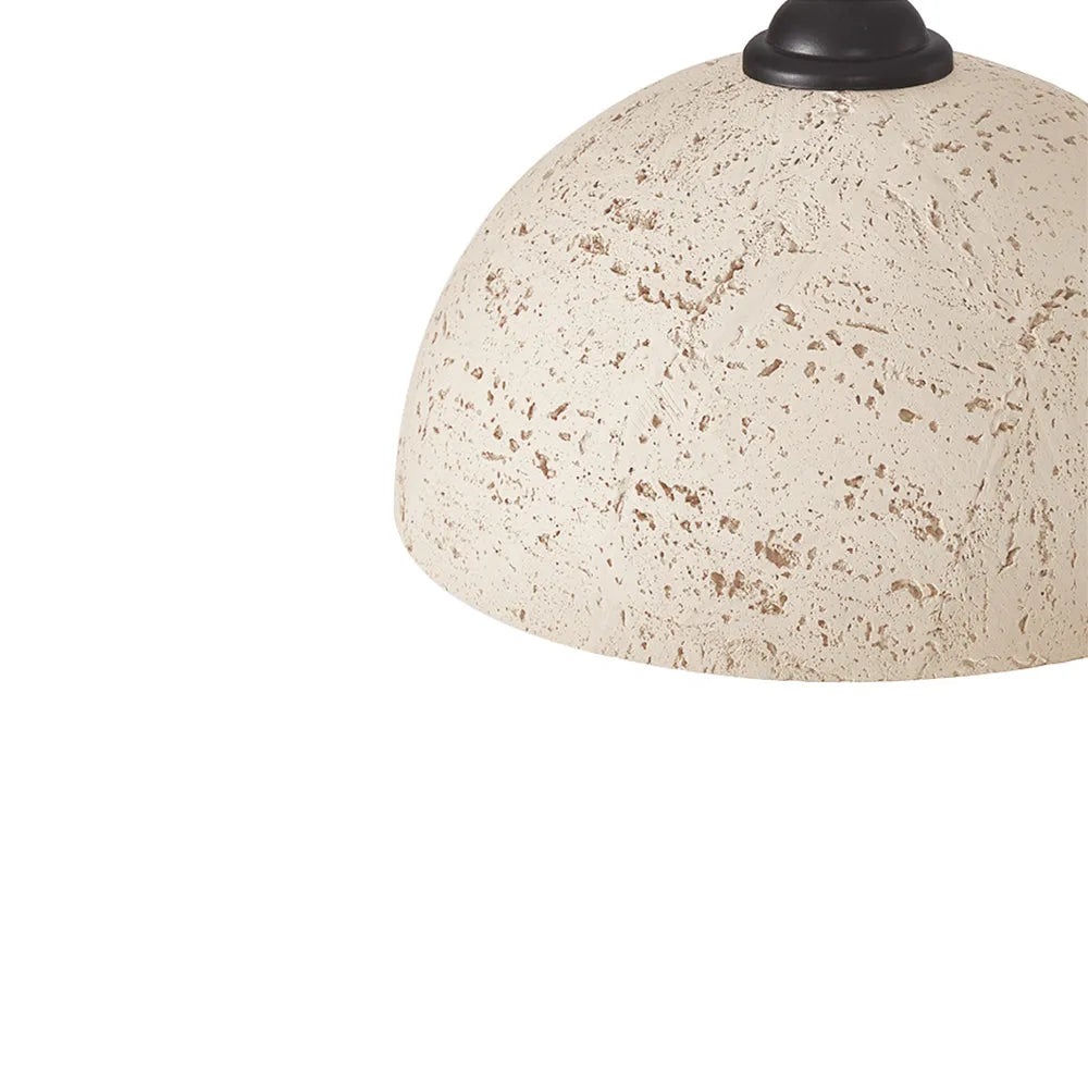 Rumi Wabi-Sabi Matte Resin Dome Pendant Light