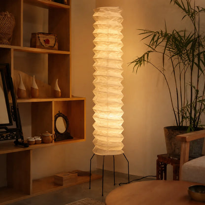 Wabi-Sabi Rice Paper Floor Lamp