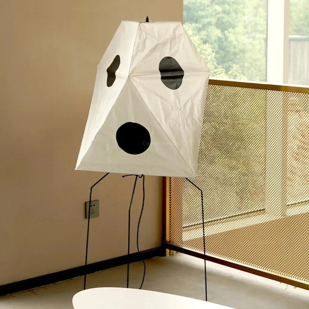 Torin Wabi-Sabi Rice Paper & Wood Floor Lamp