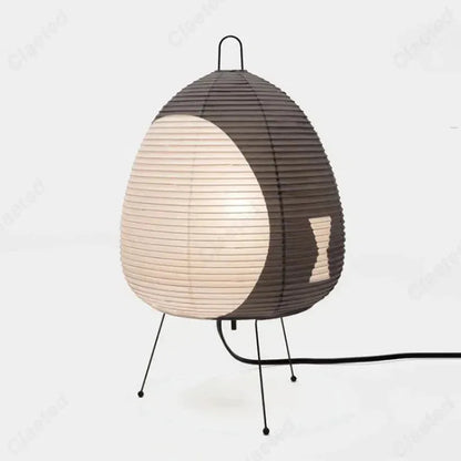 Wabi-Sabi Rice Paper Table Lamp