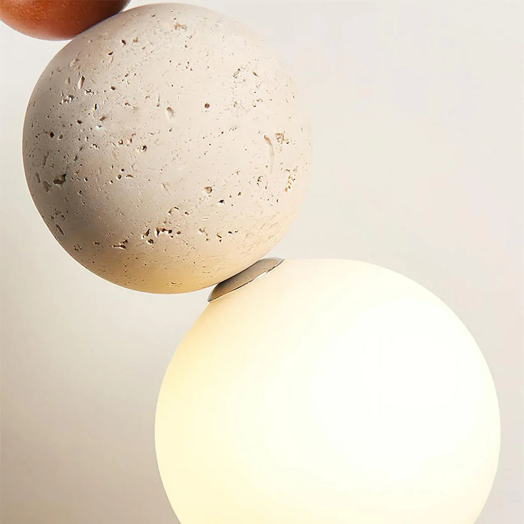 Zara Wabi-Sabi Natural Stone LED Pendant Light