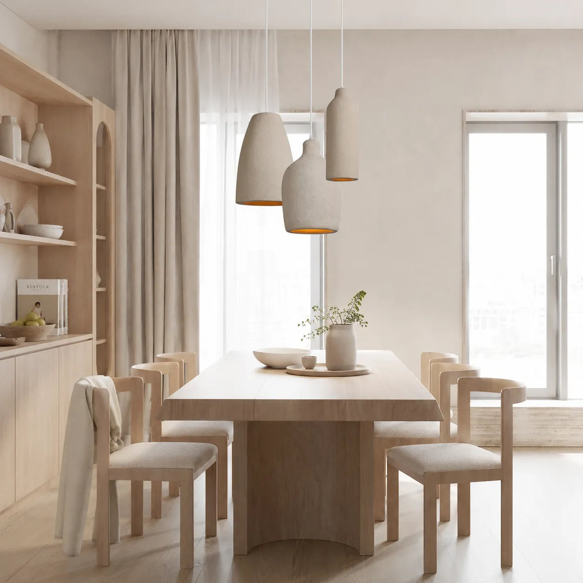Reeve Wabi-Sabi Sculptural Vase Pendant Light