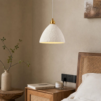 Wabi-Sabi Textured Ceramic Pendant Light