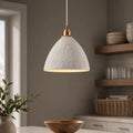 Basil Wabi-Sabi Textured Ceramic Pendant Light