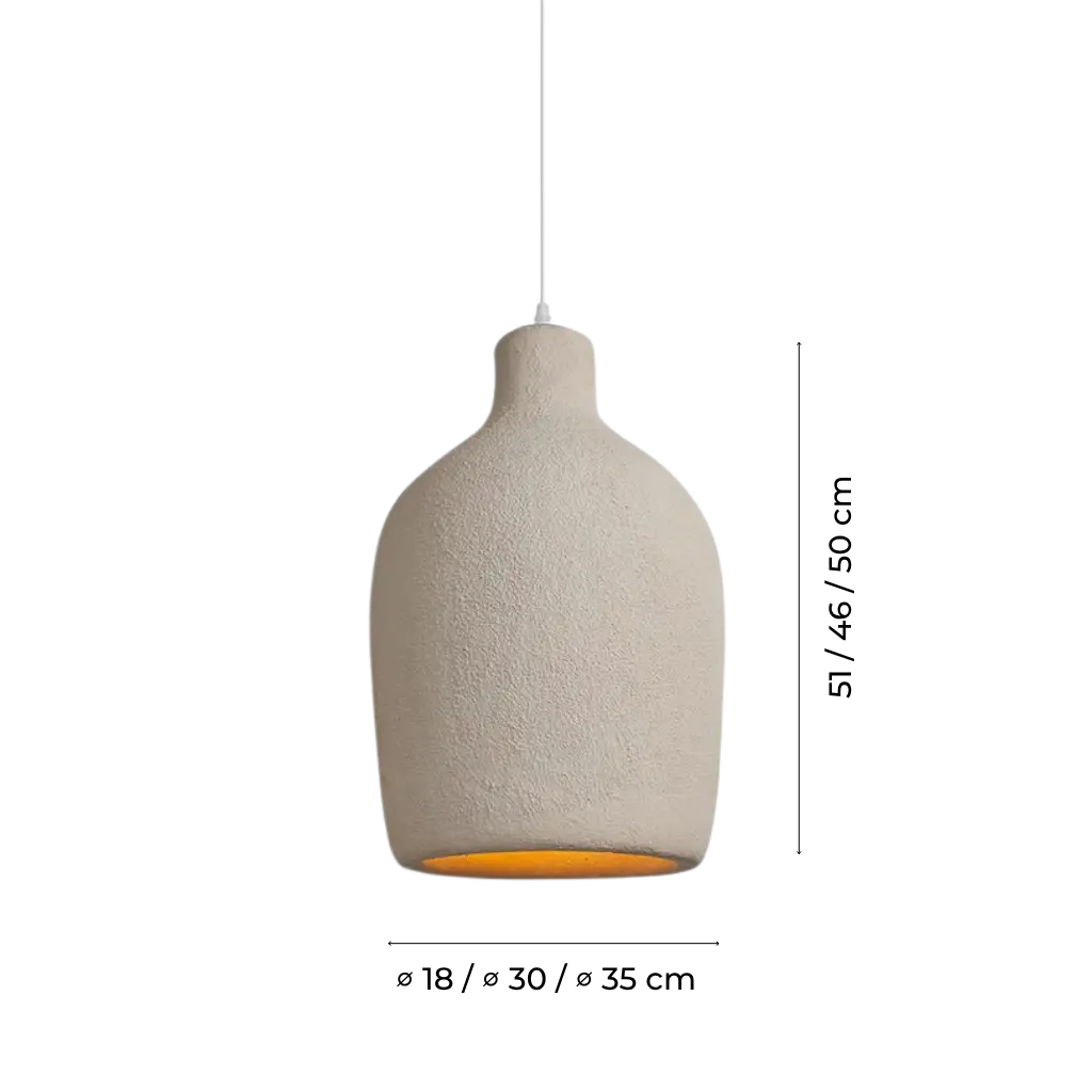 Wabi-Sabi Tapered Resin Pendant Light