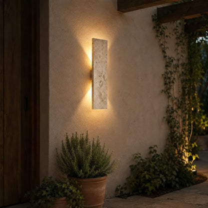 Waterproof Natural Stone LED Outdoor Wall Light