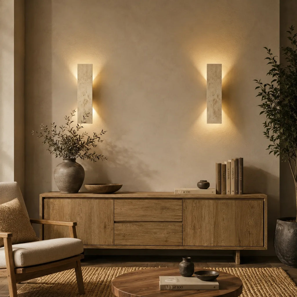 Lisette Modern Natural Stone IP65 LED Outdoor Wall Light