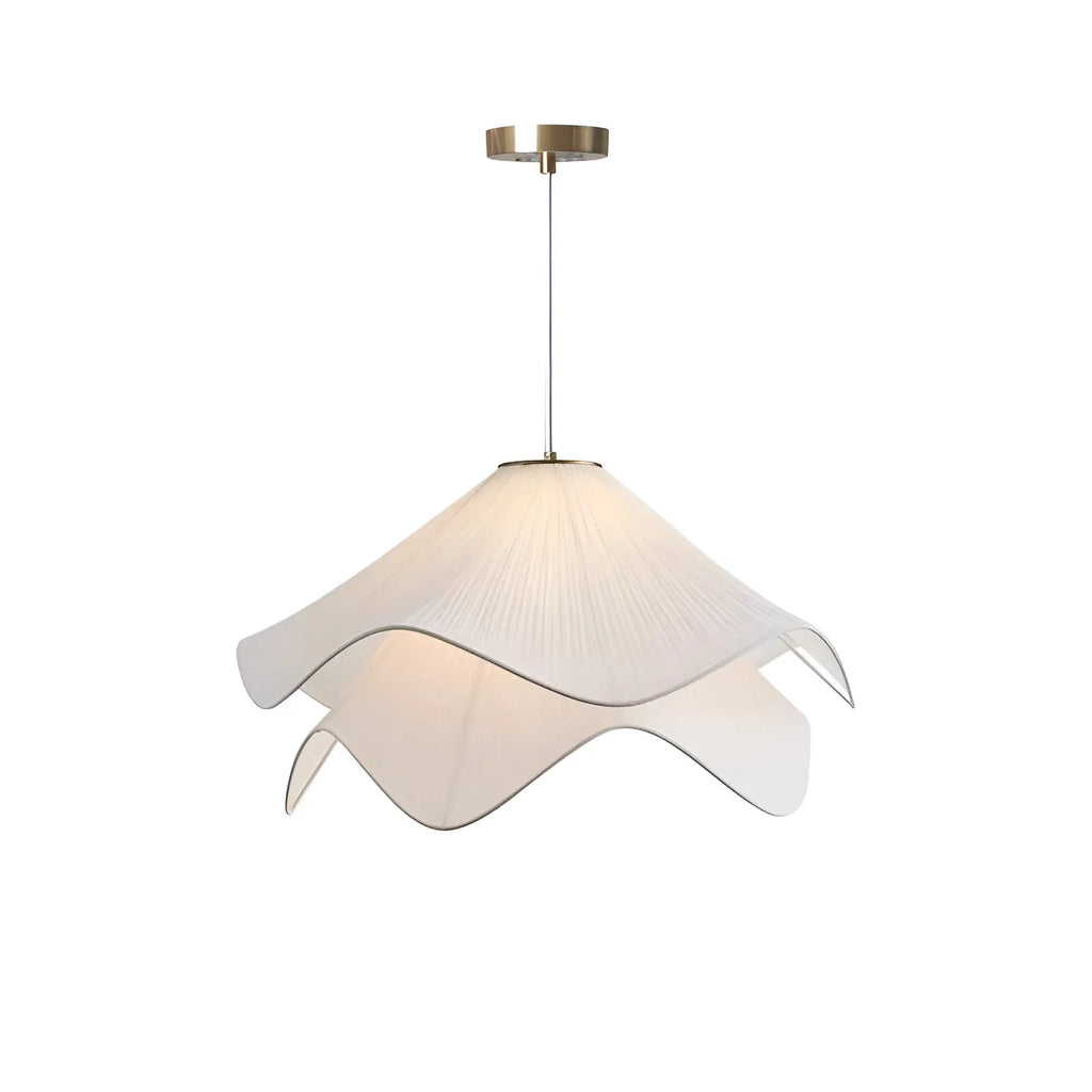 Vesper Minimalist Layered Fabric Wave Pendant Light