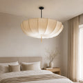 Kellan Modern White Fabric Pendant Light