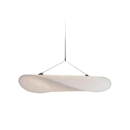 Elias White Fabric Pendant Light