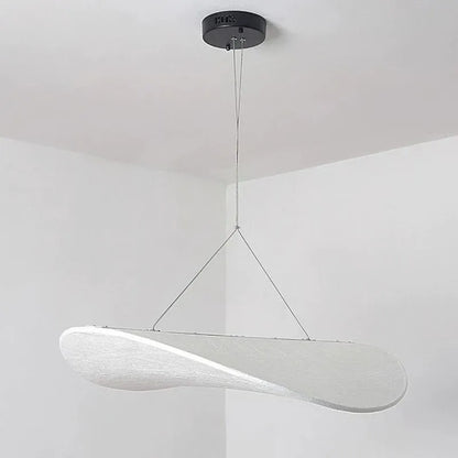 Elias White Fabric Pendant Light