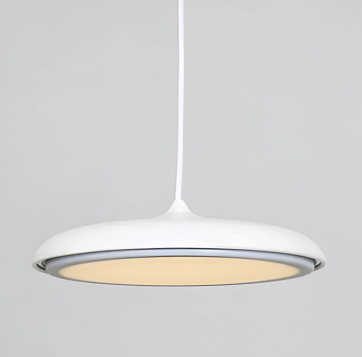 Disc Pendant Light with Sleek Metallic Finish