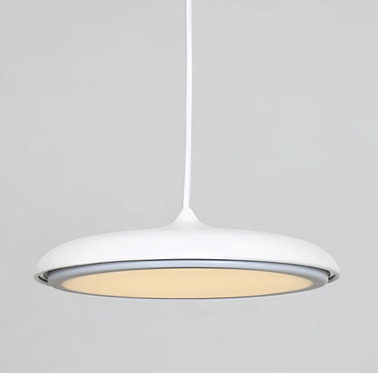 Disc Pendant Light with Sleek Metallic Finish