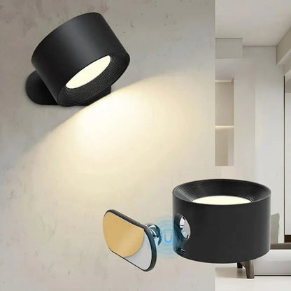 Wireless Stick-On Pivot Wall Light with Adjustable Head