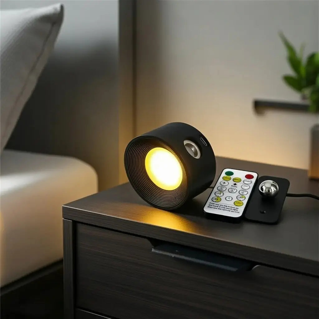 Wireless Stick-On Pivot Wall Light with Adjustable Head