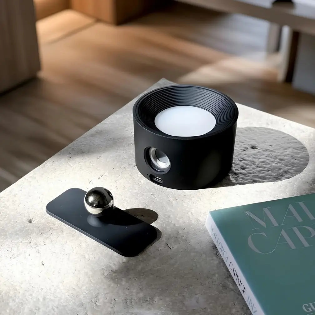 Wireless Stick-On Pivot Wall Light with Adjustable Head