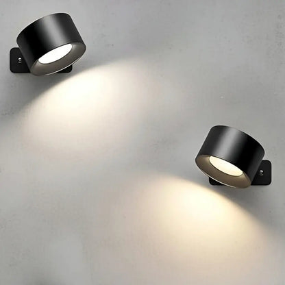 Wireless Stick-On Pivot Wall Light with Adjustable Head