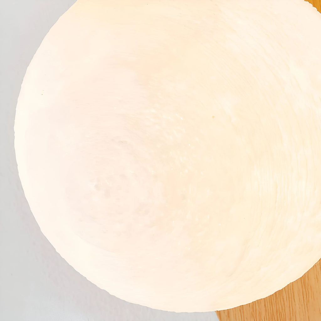 Tessa Modern Wood Accent Frosted Globe LED Wall Light