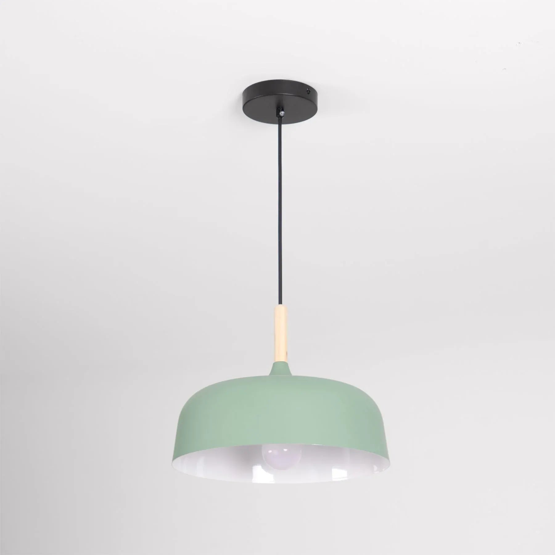 Caius Wood and Metal Pendant Light