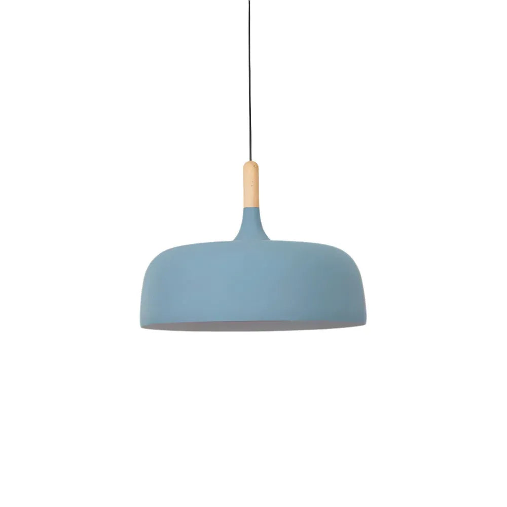 Caius Minimalist Wood & Metal Pendant Light