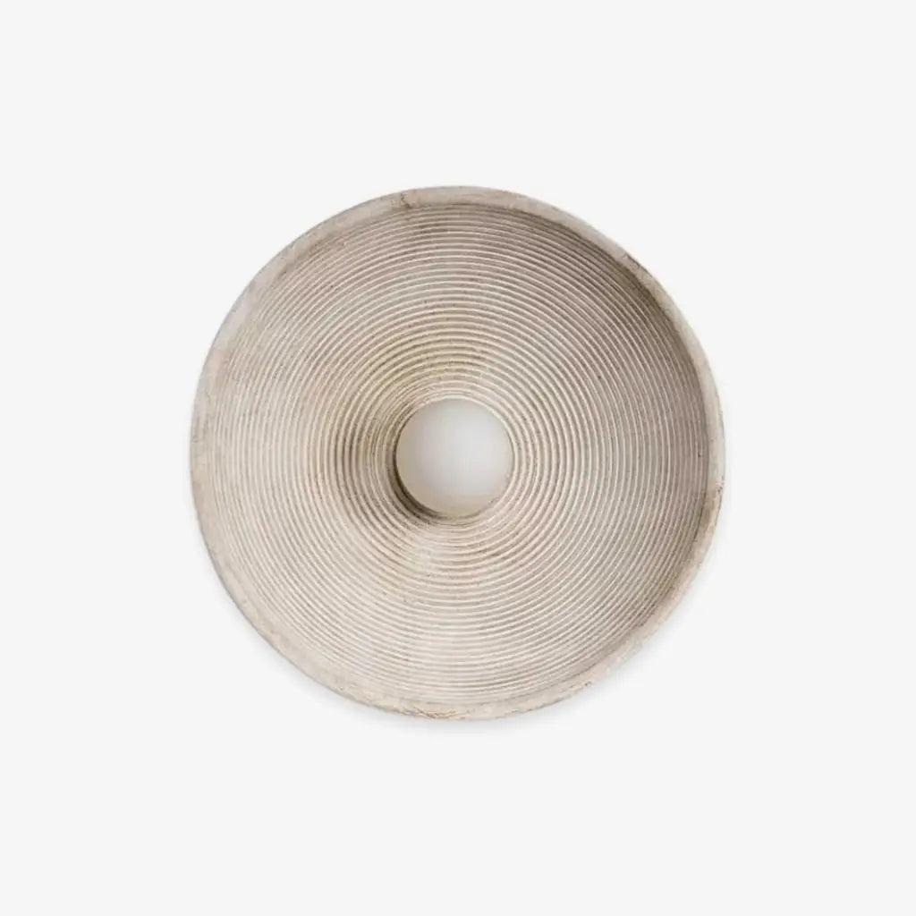 Zenra Japandi Concentric Ripple Resin Wall Light