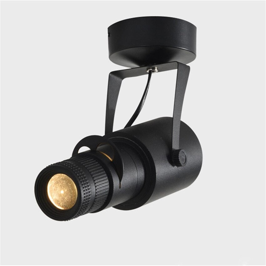 Adjustable Ceiling Light Spotlight with Tilting Head and Cylindrical Housing - Image 3