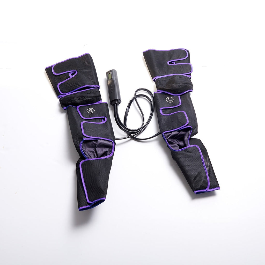 Air Compression Leg Massager with Heat Remote Control and Foot Pads for Calf Relief - Image 2