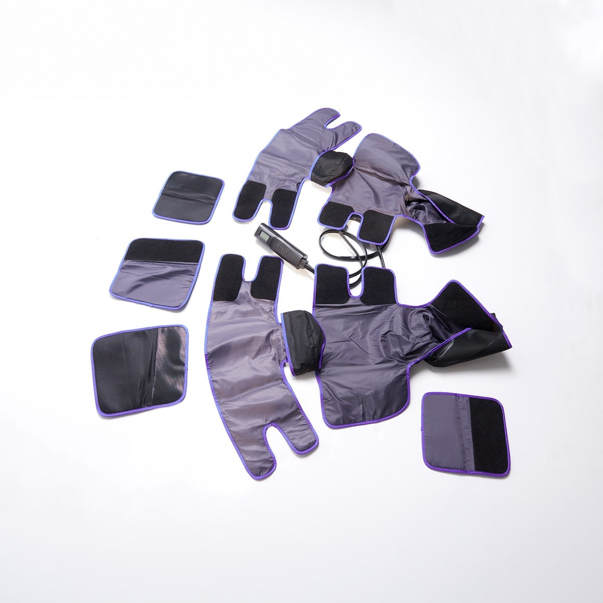 Air Compression Leg Massager with Heat Remote Control and Foot Pads for Calf Relief - Image 3