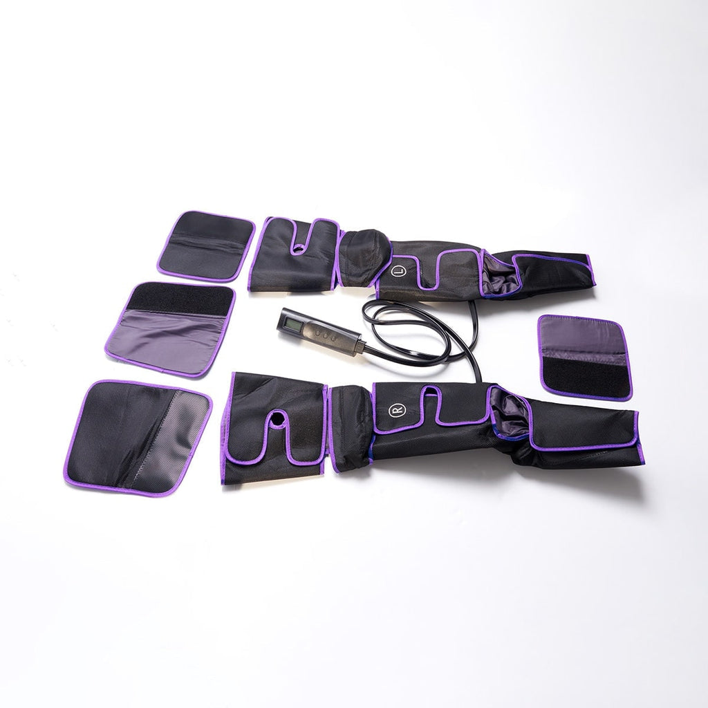 Air Compression Leg Massager with Heat Remote Control and Foot Pads for Calf Relief - Image 4