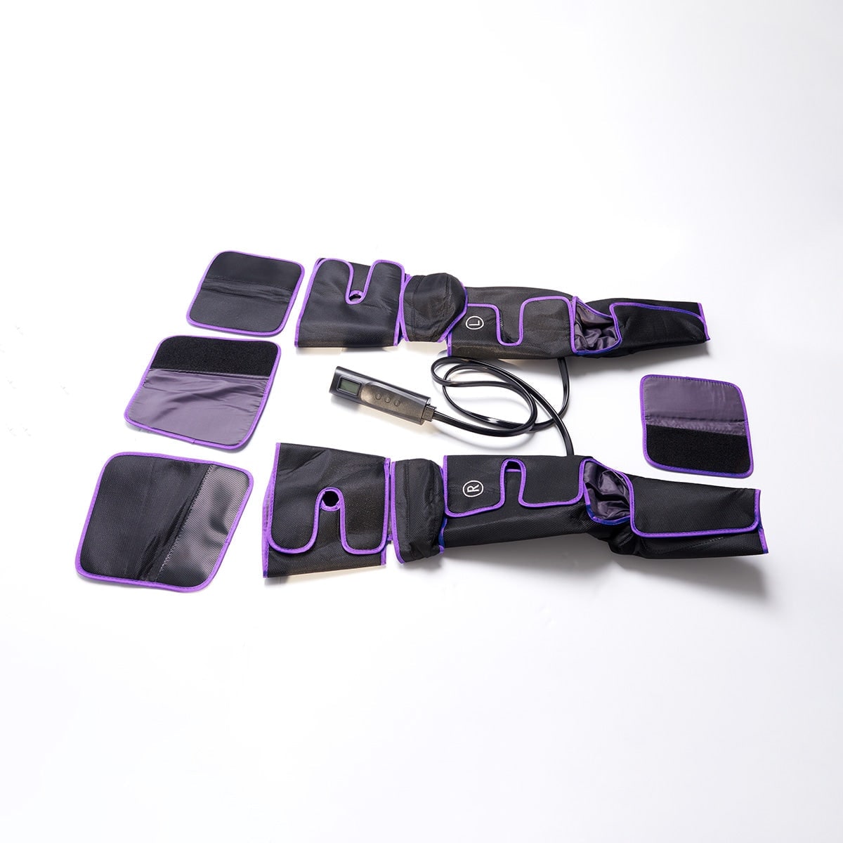 Air Compression Leg Massager with Heat Remote Control and Foot Pads for Calf Relief - Image 4