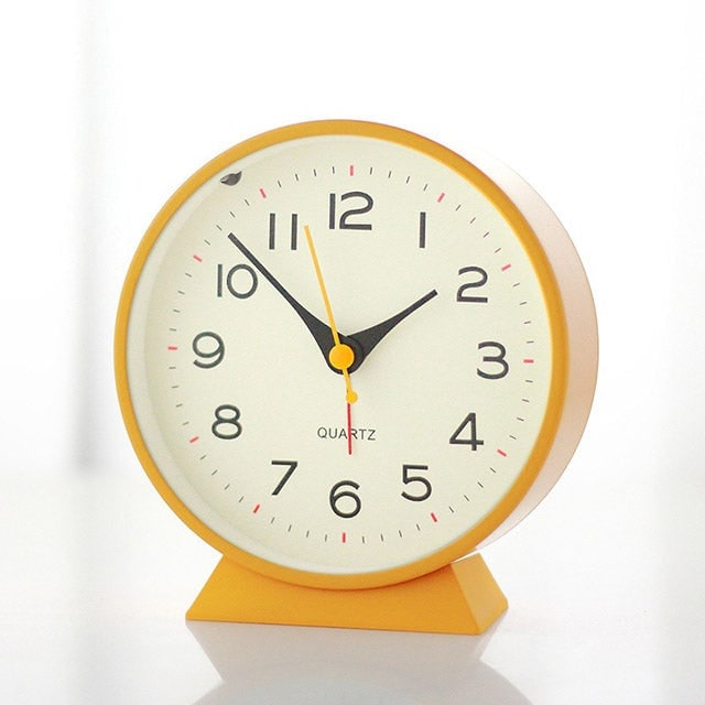 Analog Alarm Clock with Non-Ticking Quartz Movement Backlight and Integrated Stand - Image 19