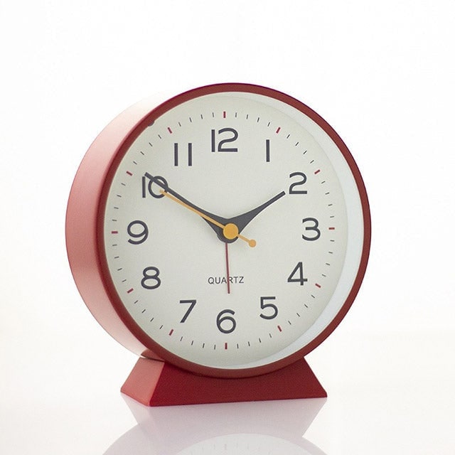 Analog Alarm Clock with Non-Ticking Quartz Movement Backlight and Integrated Stand - Image 21