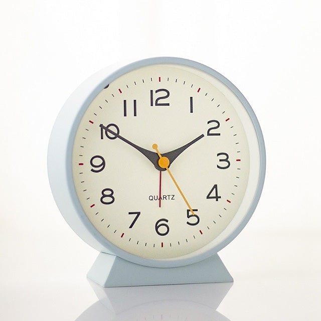 Analog Alarm Clock with Non-Ticking Quartz Movement Backlight and Integrated Stand - Image 22