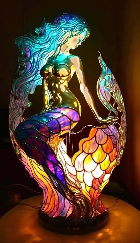 Animal Table Lamp with Stained Glass Design and Warm Ambient Glow - Image 14