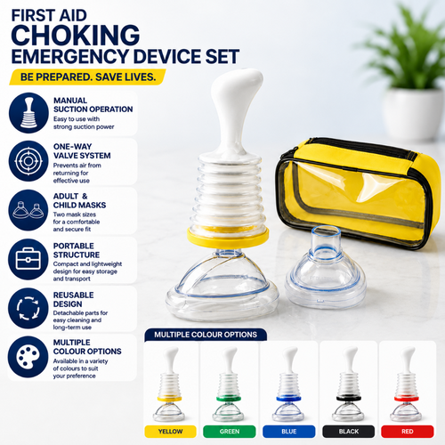 Anti Choking Device with Manual Airway Clearance Suction and Pediatric Masks - Image 2
