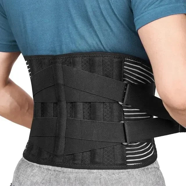 Back Brace with Lumbar Support and Adjustable Compression Straps - Image 1