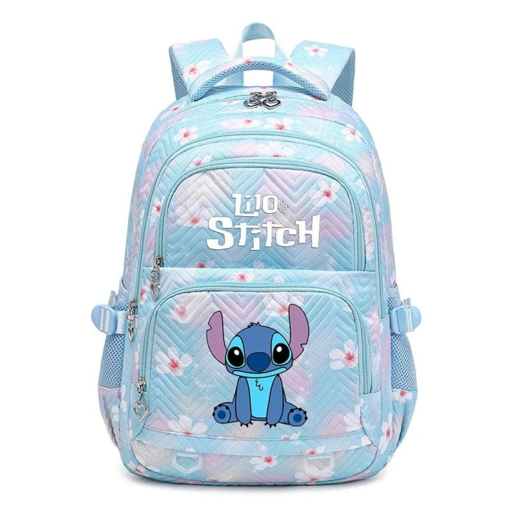 Back to School Quilted Backpack with Character Print and Multiple Pockets - Image 11
