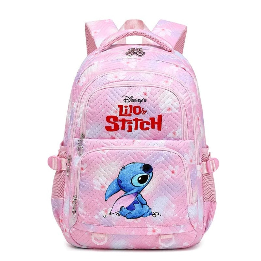 Back to School Quilted Backpack with Character Print and Multiple Pockets - Image 15
