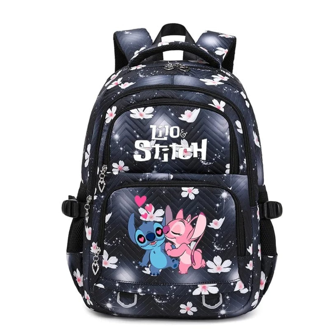Back to School Quilted Backpack with Character Print and Multiple Pockets - Image 18