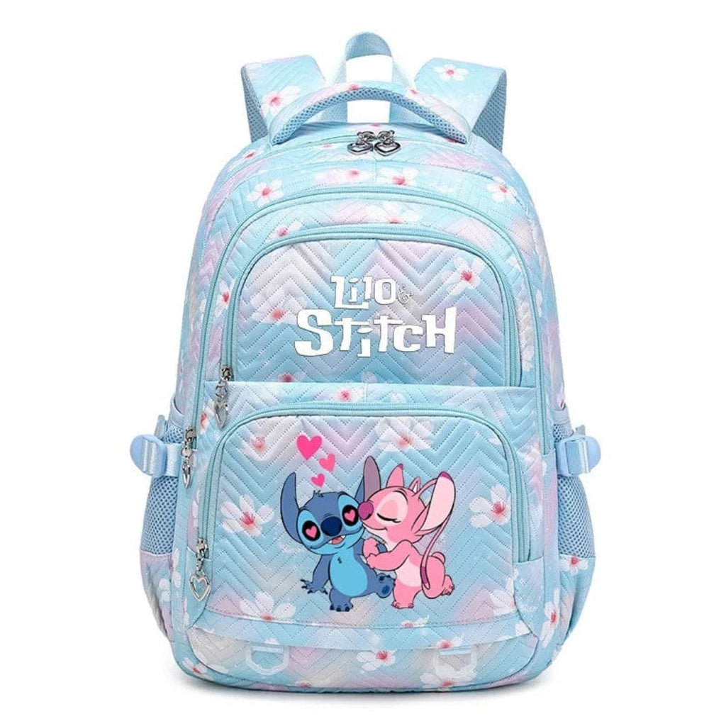 Back to School Quilted Backpack with Character Print and Multiple Pockets - Image 8