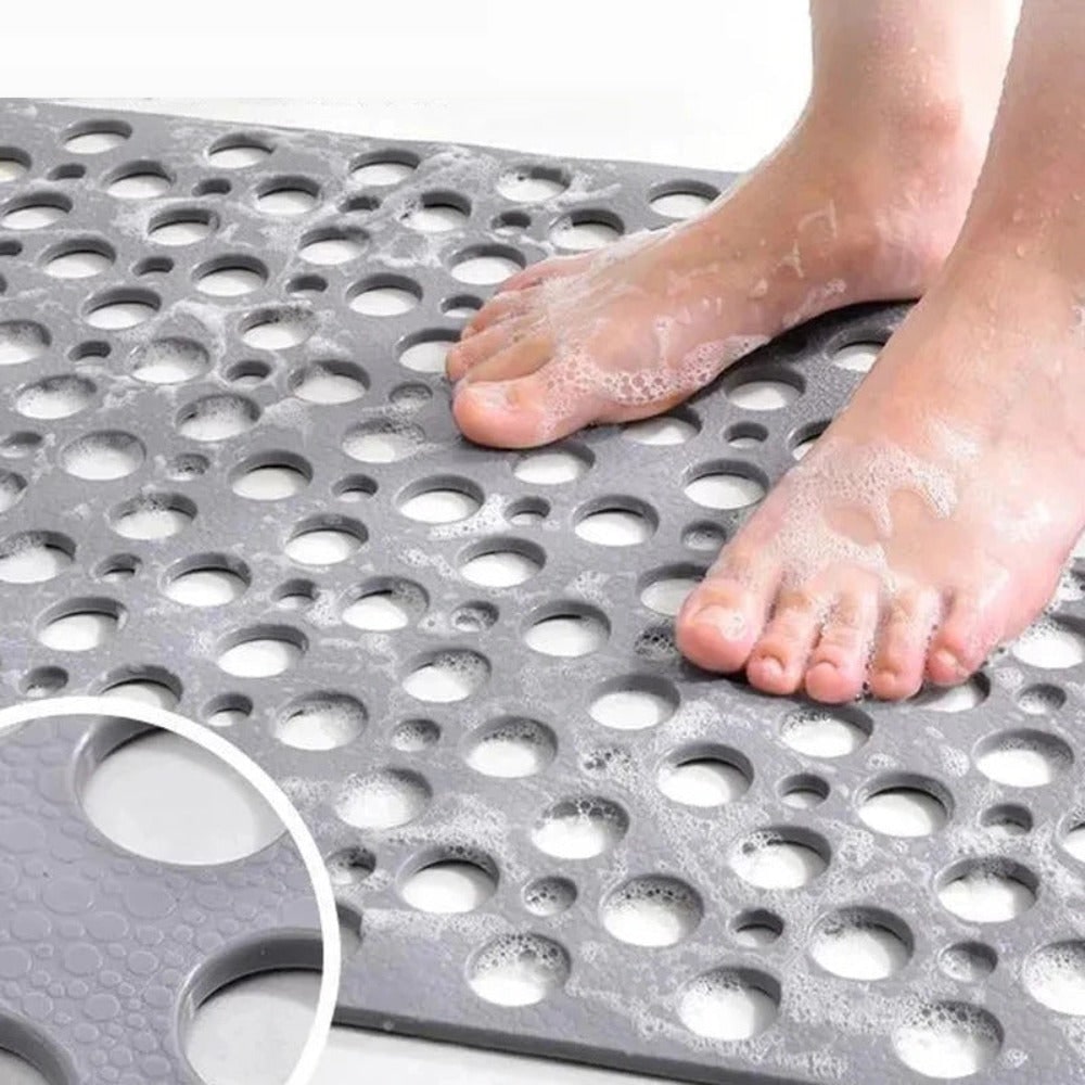 Bathroom Shower Mat with Non-Slip Suction Cups and Drainage Holes - Image 4
