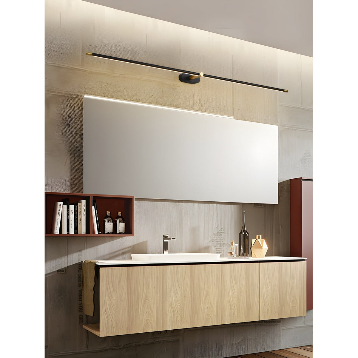 Bathroom Vanity Light Fixtures with LED Bar and Modern Minimalist Design - Image 13