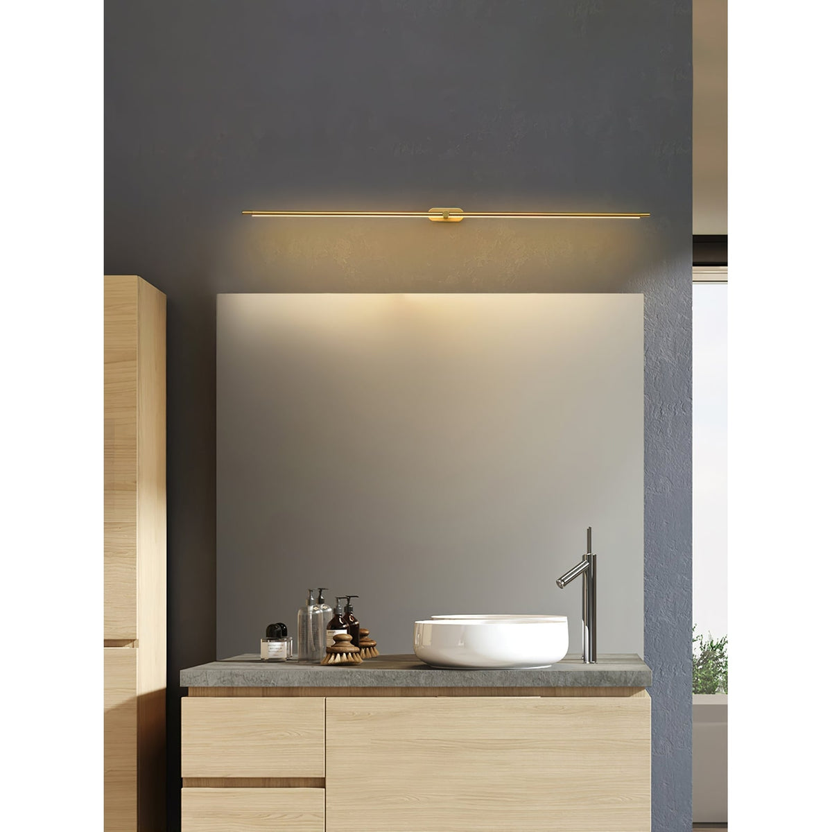 Bathroom Vanity Light Fixtures with LED Bar and Modern Minimalist Design - Image 28