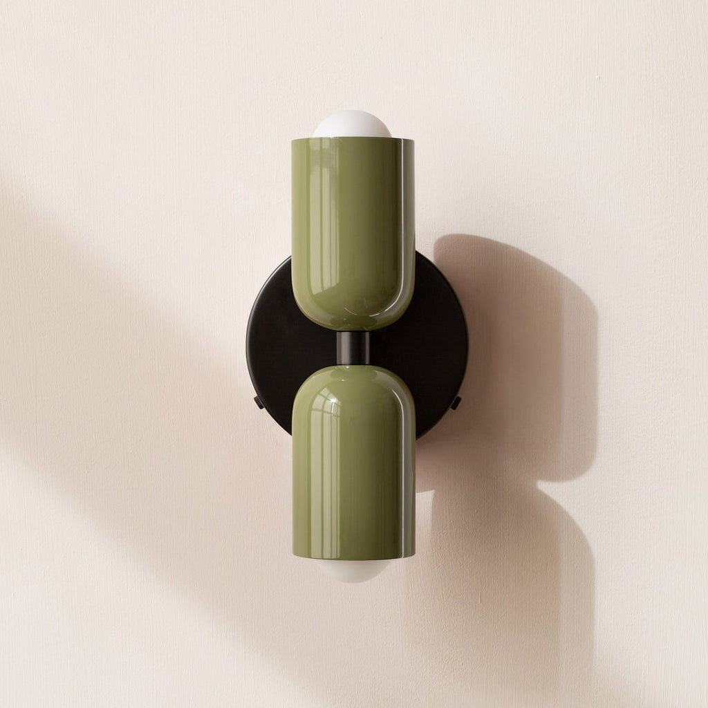 Battery Operated Wall Sconce with Dual Capsule Shades and Wireless Cordless Modern Lighting - Image 10